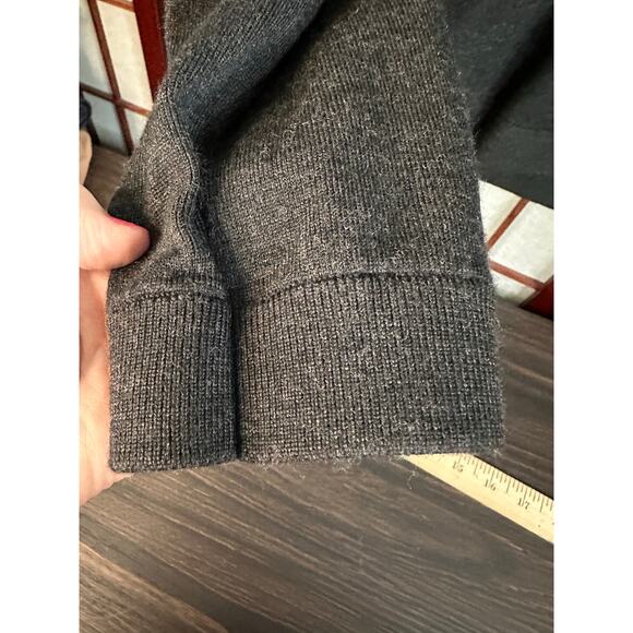 Lululemon Sweaters - Lululemon Merino Wool-Blend Ribbed Crewneck Sweater in Heathered Black Large